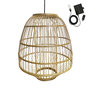 Voir la diapositive 1 : Lumisky Suspension solaire bohème MYKONOS Beige Herbe marine H37cm