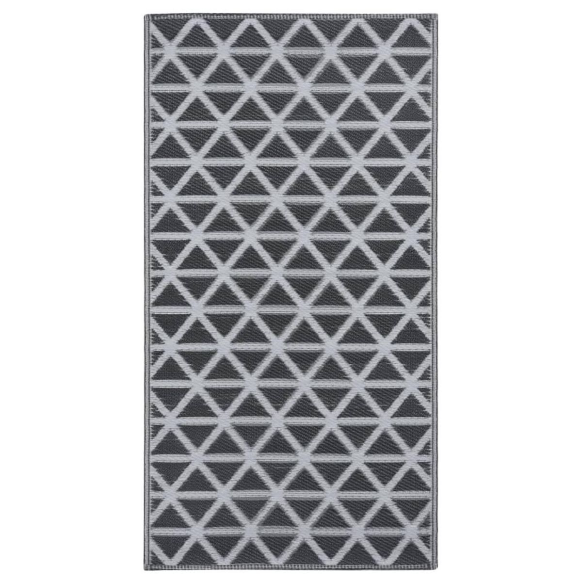 VIDAXL Tapis d'exterieur ARAKIL Noir 80x150 cm PP