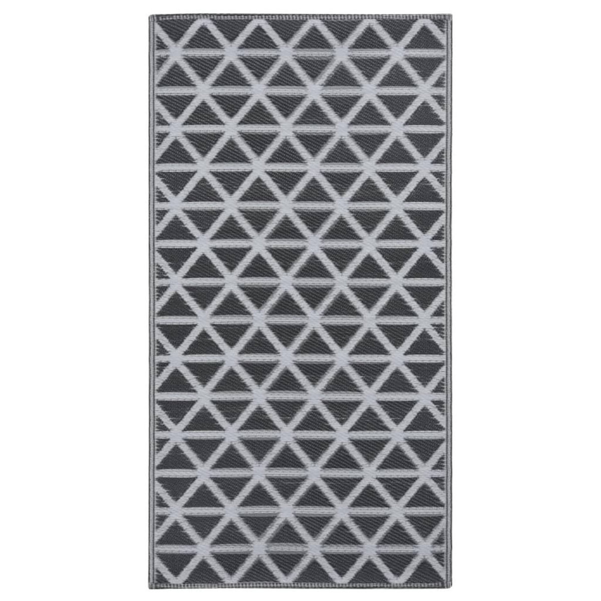 VIDAXL Tapis d'exterieur ARAKIL Noir 80x150 cm PP