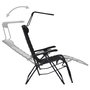 Voir la diapositive 4 : VIDAXL Chaise pliable de terrasse Textilene Noir