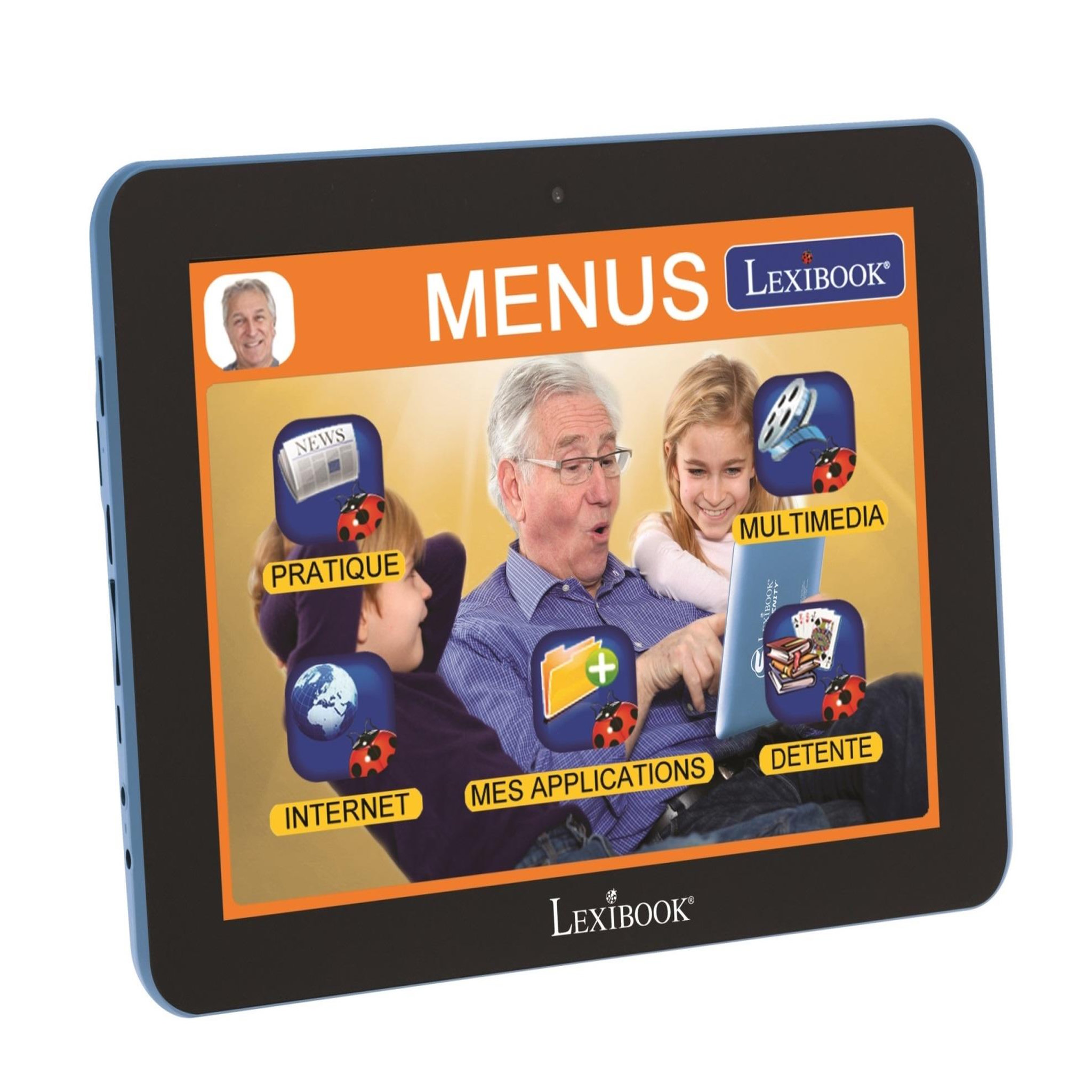 Lexibook Tablette SERENITY - 8  avec interface personnalisée (Version Française)
