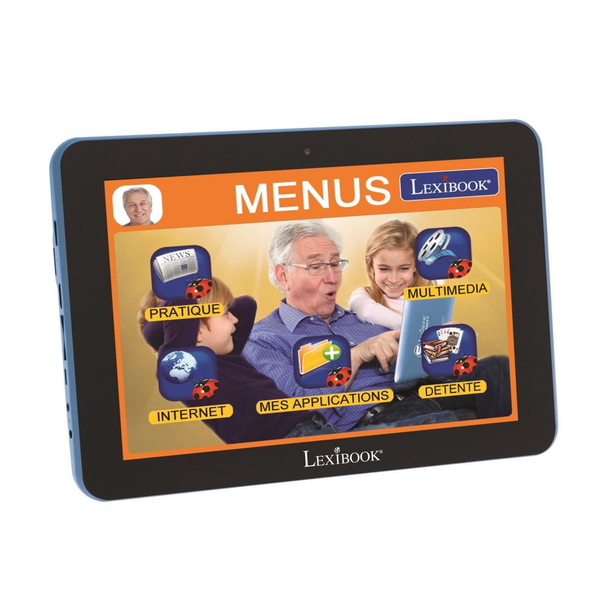 Lexibook Tablette SERENITY - 8  avec interface personnalisée (Version Française)