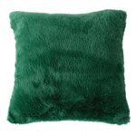 Paris Prix Coussin Déco Imitation Fourrure  Rabbit Pop  40x40cm Vert