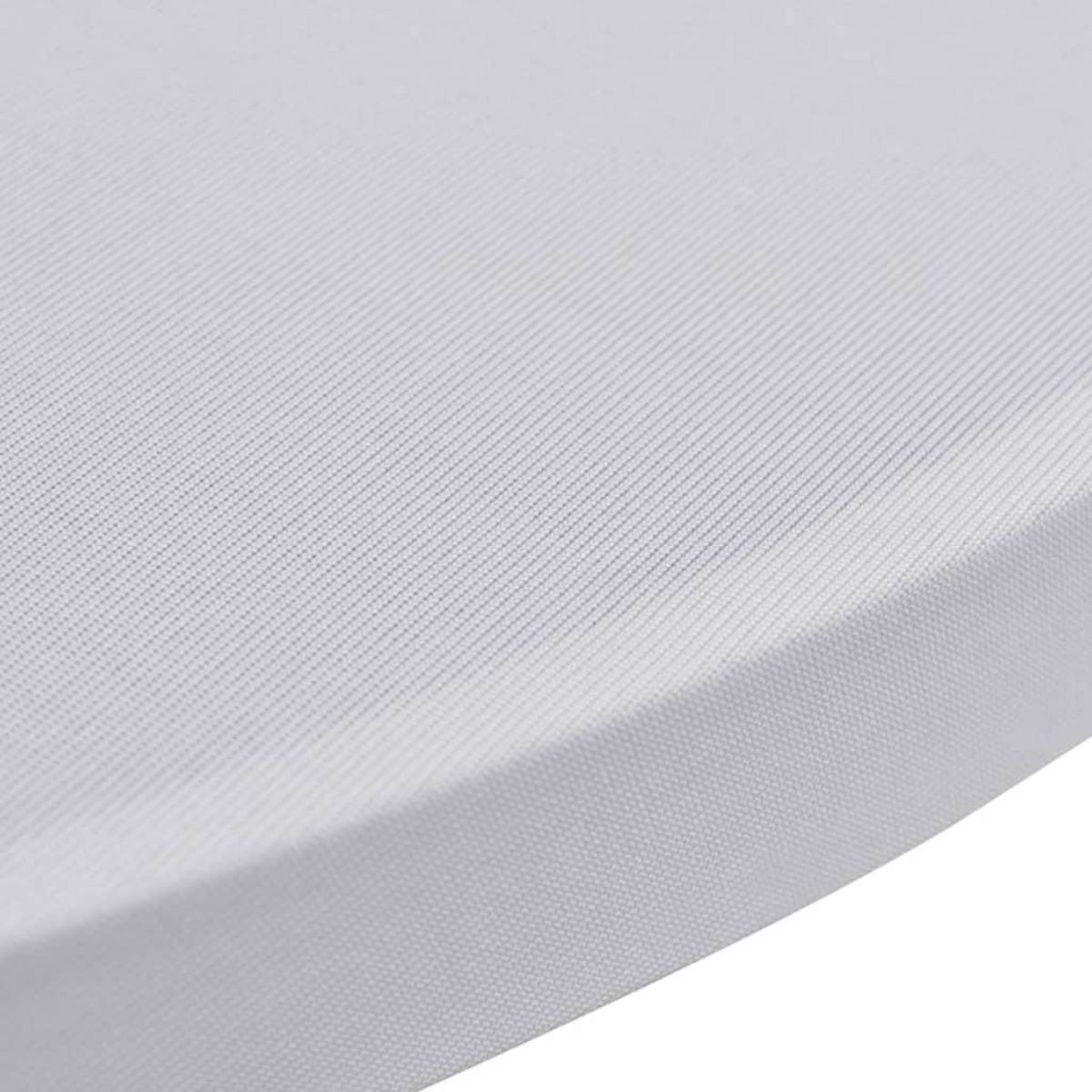 VIDAXL Housses elastiques de table Ø 70 cm Blanc 4 pcs