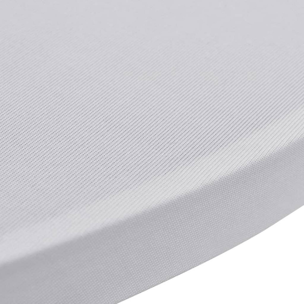 VIDAXL Housses elastiques de table Ø 70 cm Blanc 4 pcs
