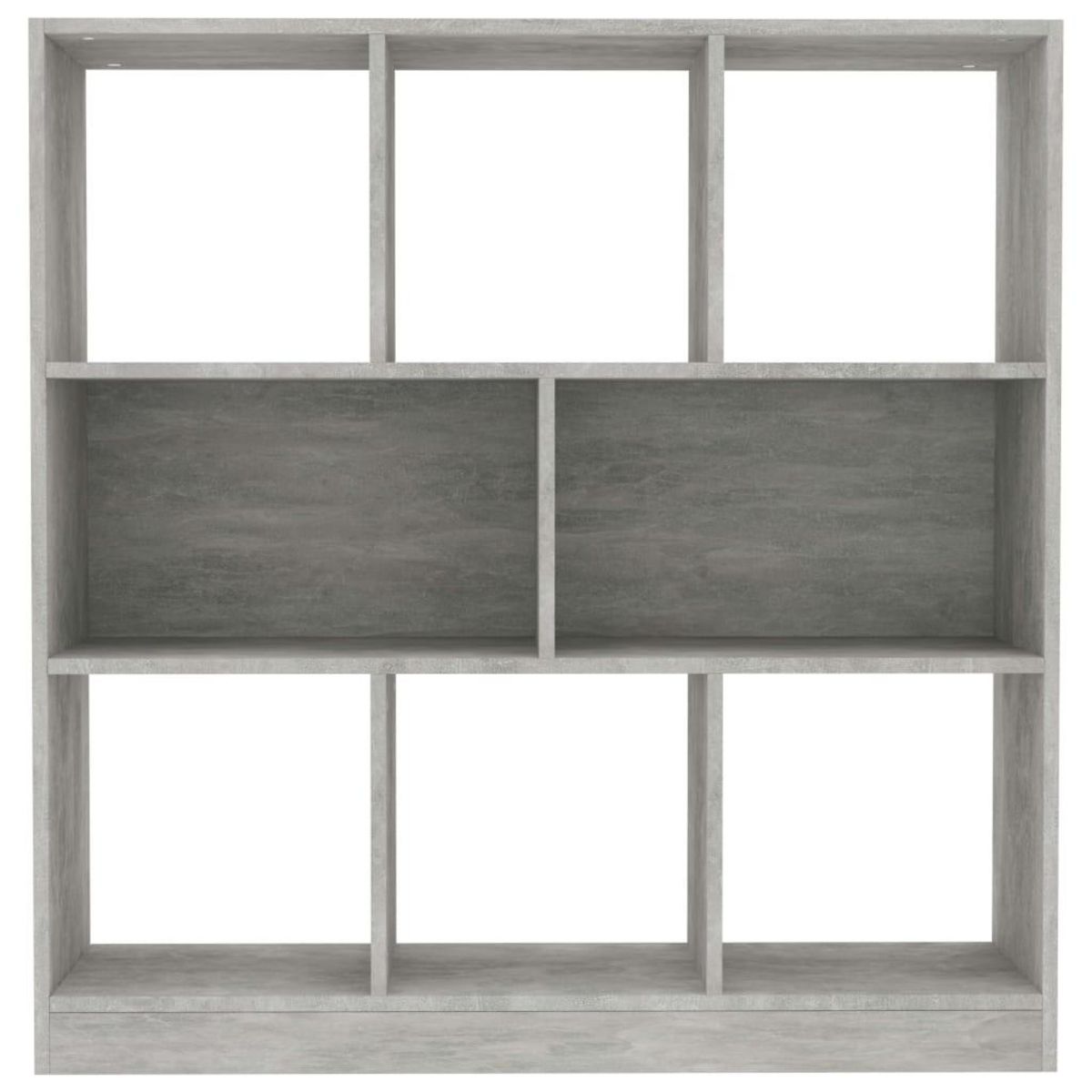 VIDAXL Bibliotheque Gris beton 97,5x29,5x100 cm Bois d'ingenierie