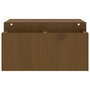 Voir la diapositive 6 : VIDAXL Support de moniteur Marron miel 70x27,5x15cm Bois de pin solide