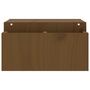 Voir la diapositive 6 : VIDAXL Support de moniteur Marron miel 70x27,5x15cm Bois de pin solide