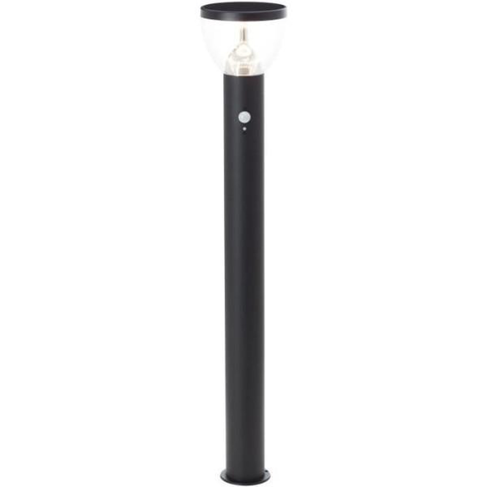 BRILLIANT Potelet extérieur - BRILLIANT - TULIP - LED et solaire - Détecteur de mouvement - Acier inoxydable et plastique - 4 W - Noir