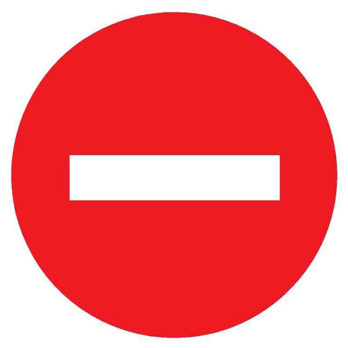 NOVAP Disque plastique  Sens interdit