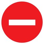 NOVAP Disque plastique  Sens interdit