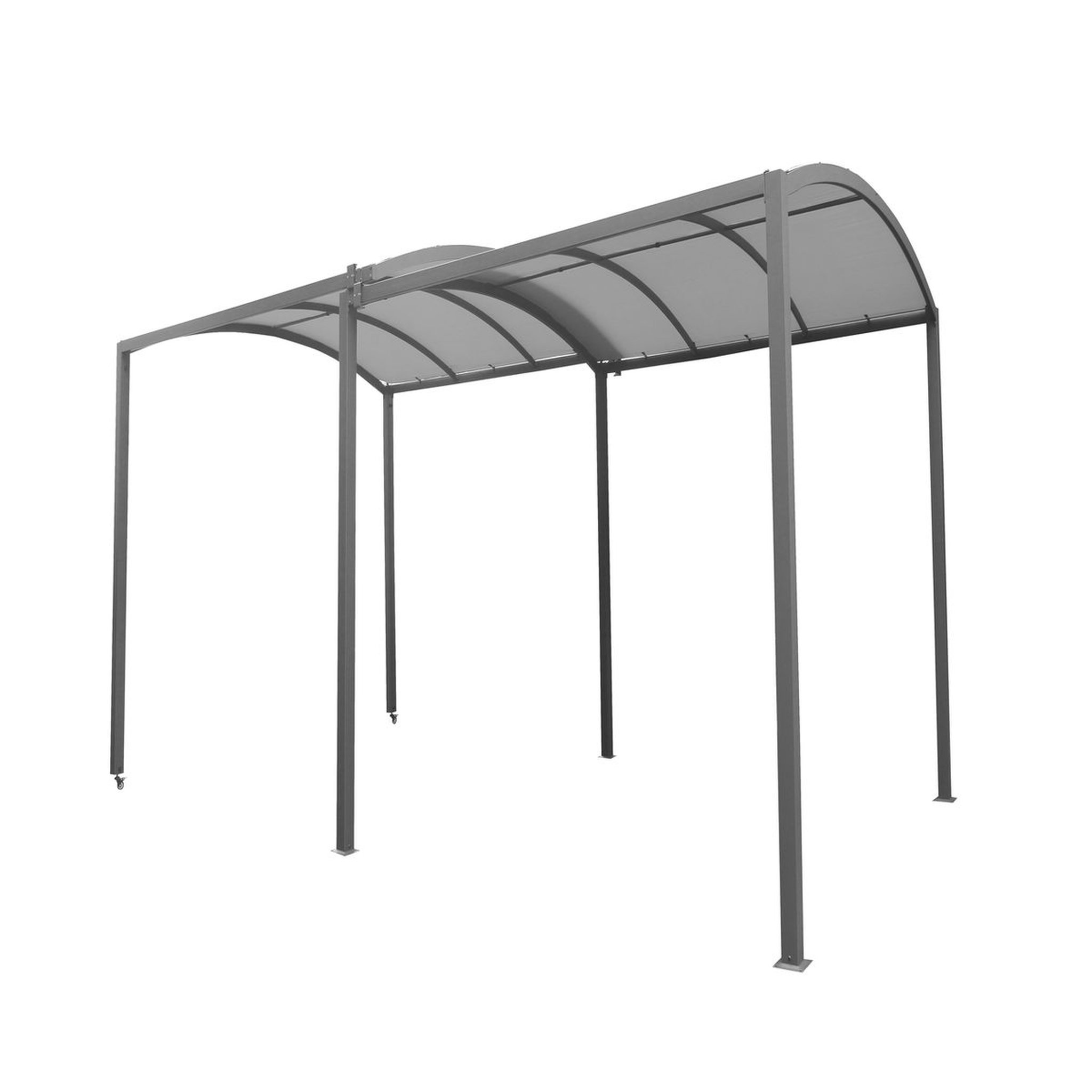 Voir la diapositive 2 : GARDENSTAR Tonnelle rétractable acier 2.95/5.70x3.03x2.33m THEBES