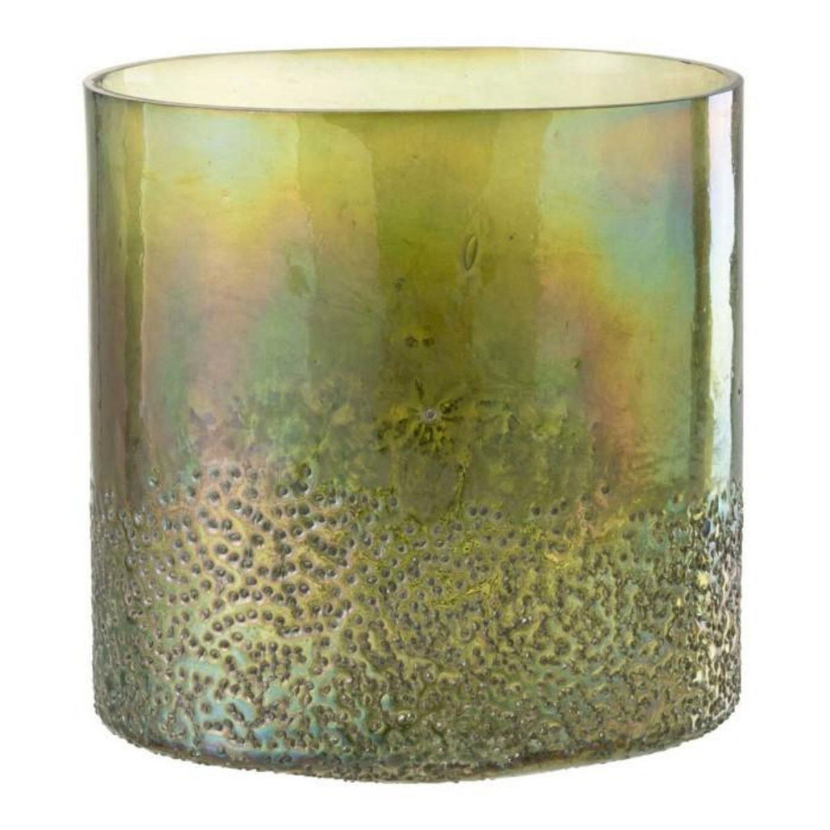 Paris Prix Photophore Déco en Verre  Ronny  27cm Vert