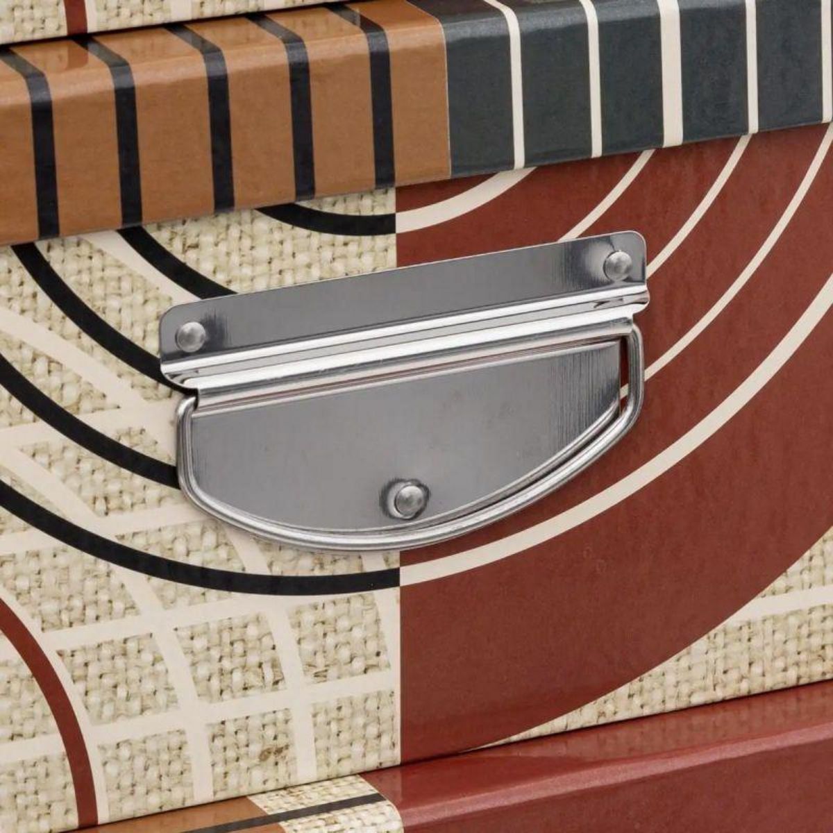  Lot de 6 Boîtes de Rangement  Abstrait  48cm Multicolore