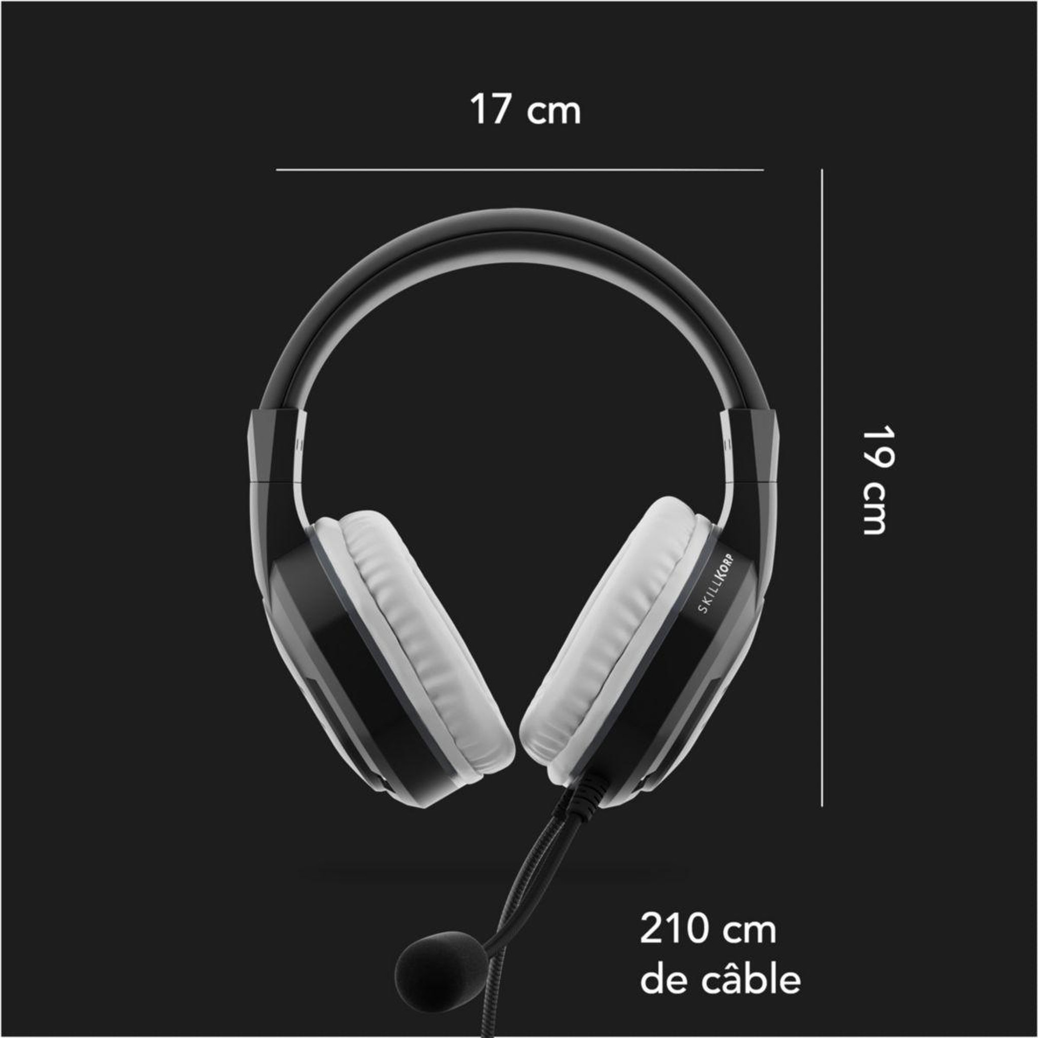 Voir la diapositive 5 : SKILLKORP Casque gamer H5 NOIR Access