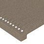 Voir la diapositive 5 : VIDAXL Tete de lit avec oreilles Taupe 163x16x78/88 cm Tissu