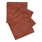 ATMOSPHERA Lot de 4 Serviettes de Table  Jane  40x40cm Terracotta