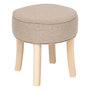 Voir la diapositive 1 : ATMOSPHERA Tabouret en Tissu  Adriel  35cm Beige