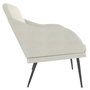 Voir la diapositive 4 : VIDAXL Banc Creme 110x76x80 cm Velours