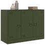 Voir la diapositive 4 : VIDAXL Buffet vert olive 99x39x73 cm acier