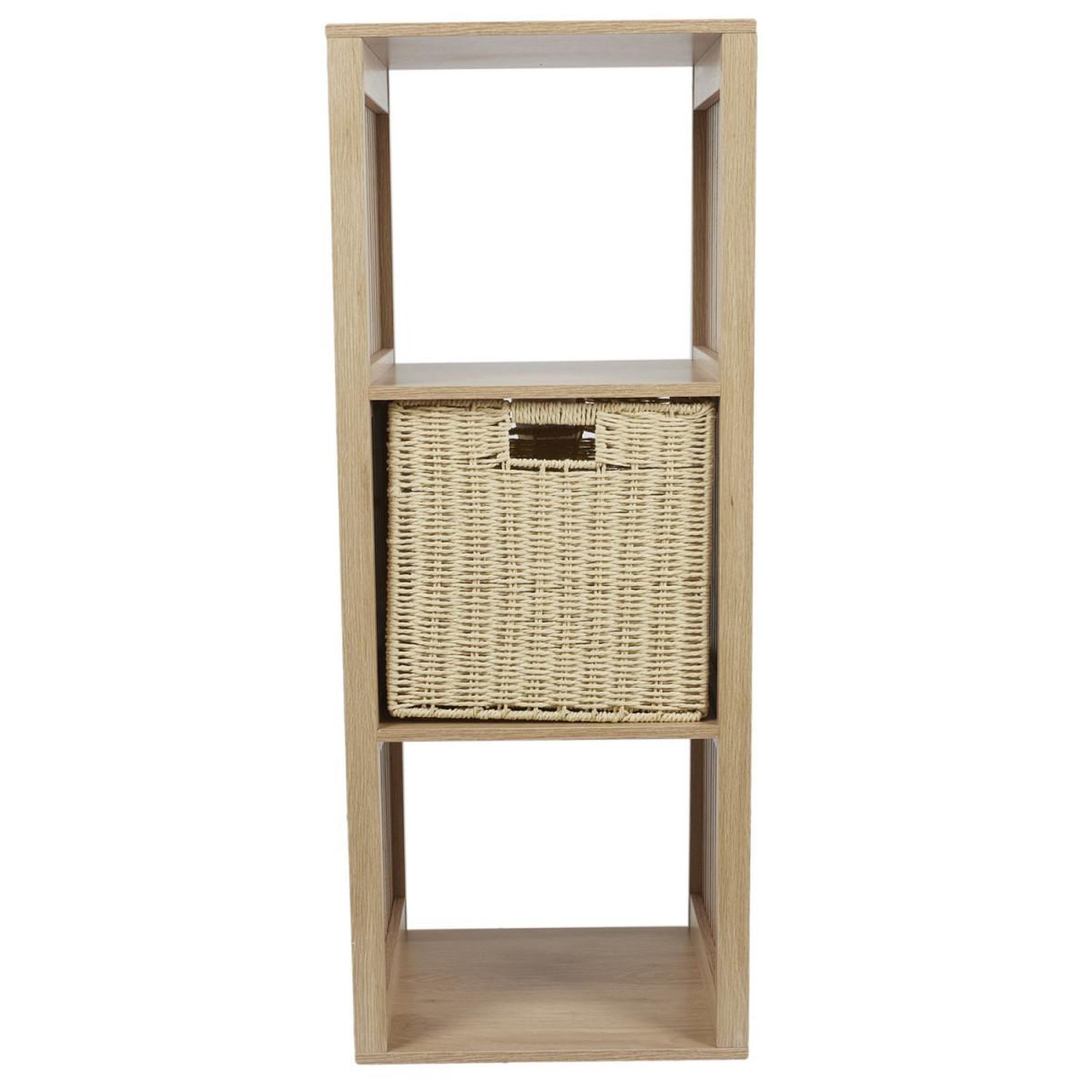 Voir la diapositive 5 : The Home Deco Factory Étagère modulable 3 cases  klaus  99cm marron