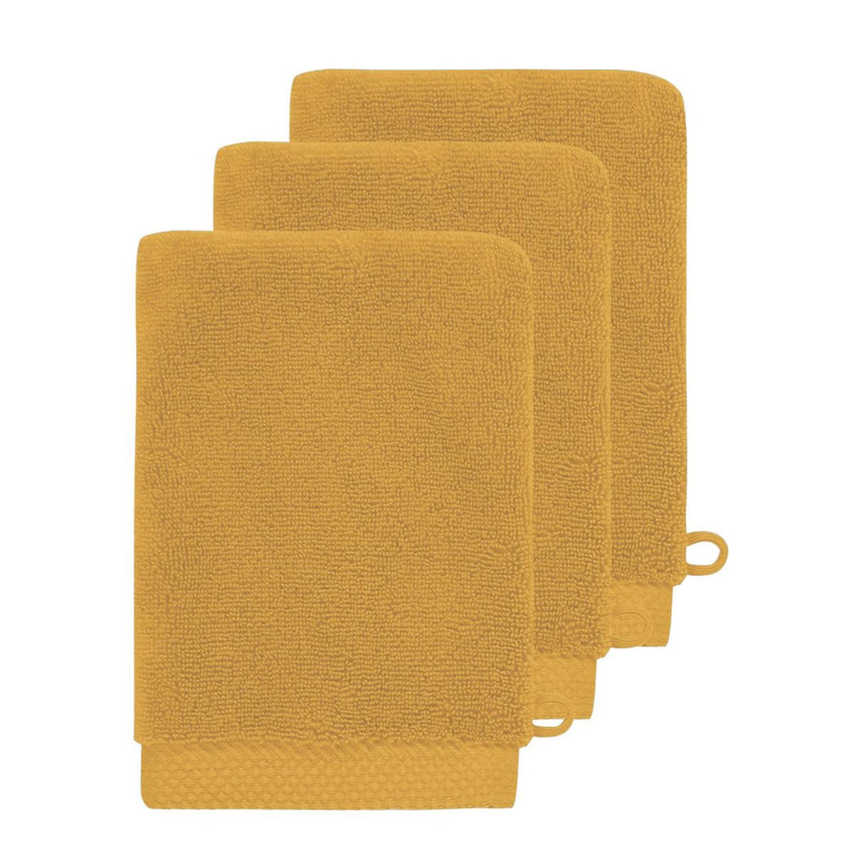 Sensei Maison 3 gants de toilette Zéro Twist 560 g/m² SENSOFT - 16x22 cm