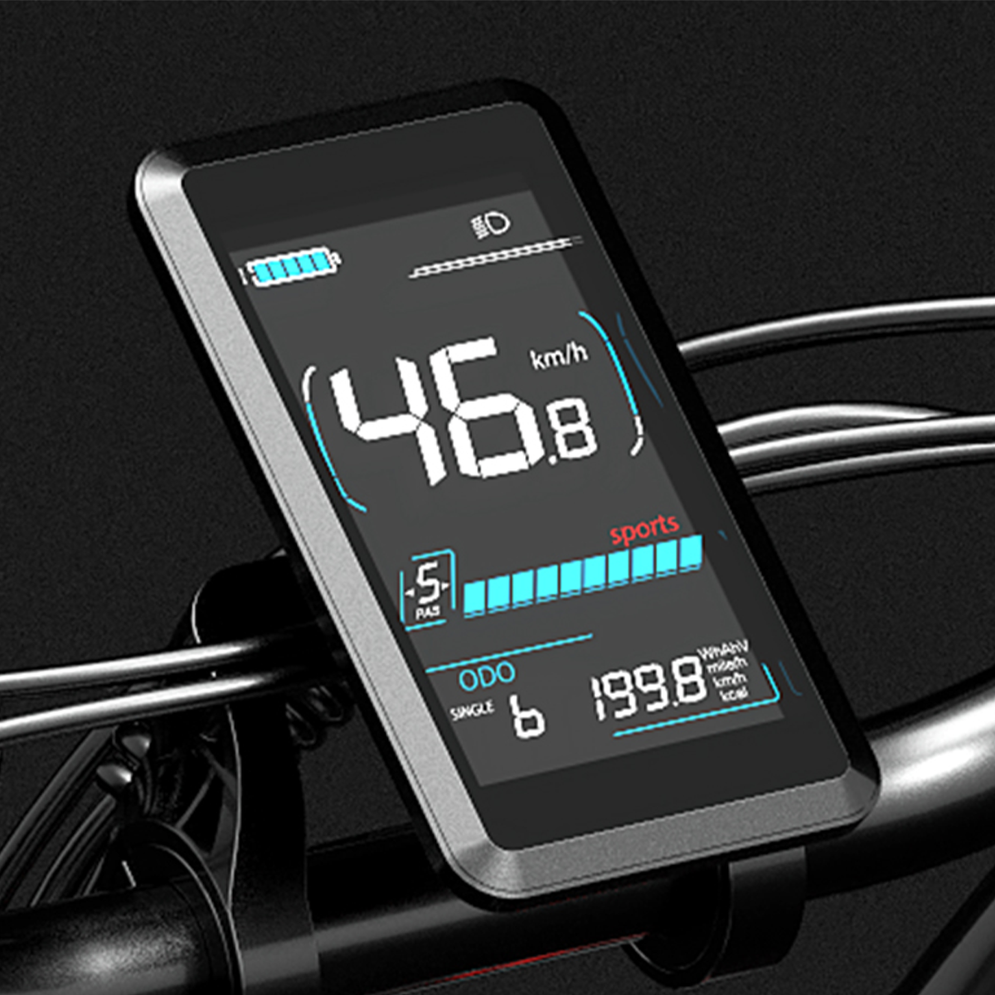 Voir la diapositive 6 : LANKELEISI Vélo électrique LANKELEISI X-Black Knight, style moto, double moteur, double batterie Samsung 48 V 45 Ah
