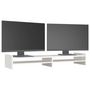 Voir la diapositive 4 : VIDAXL Support de moniteur Blanc 100x27x15 cm Bois de pin solide