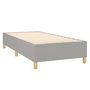 Voir la diapositive 4 : VIDAXL Sommier a lattes de lit avec matelas Gris clair 80x200 cm Tissu