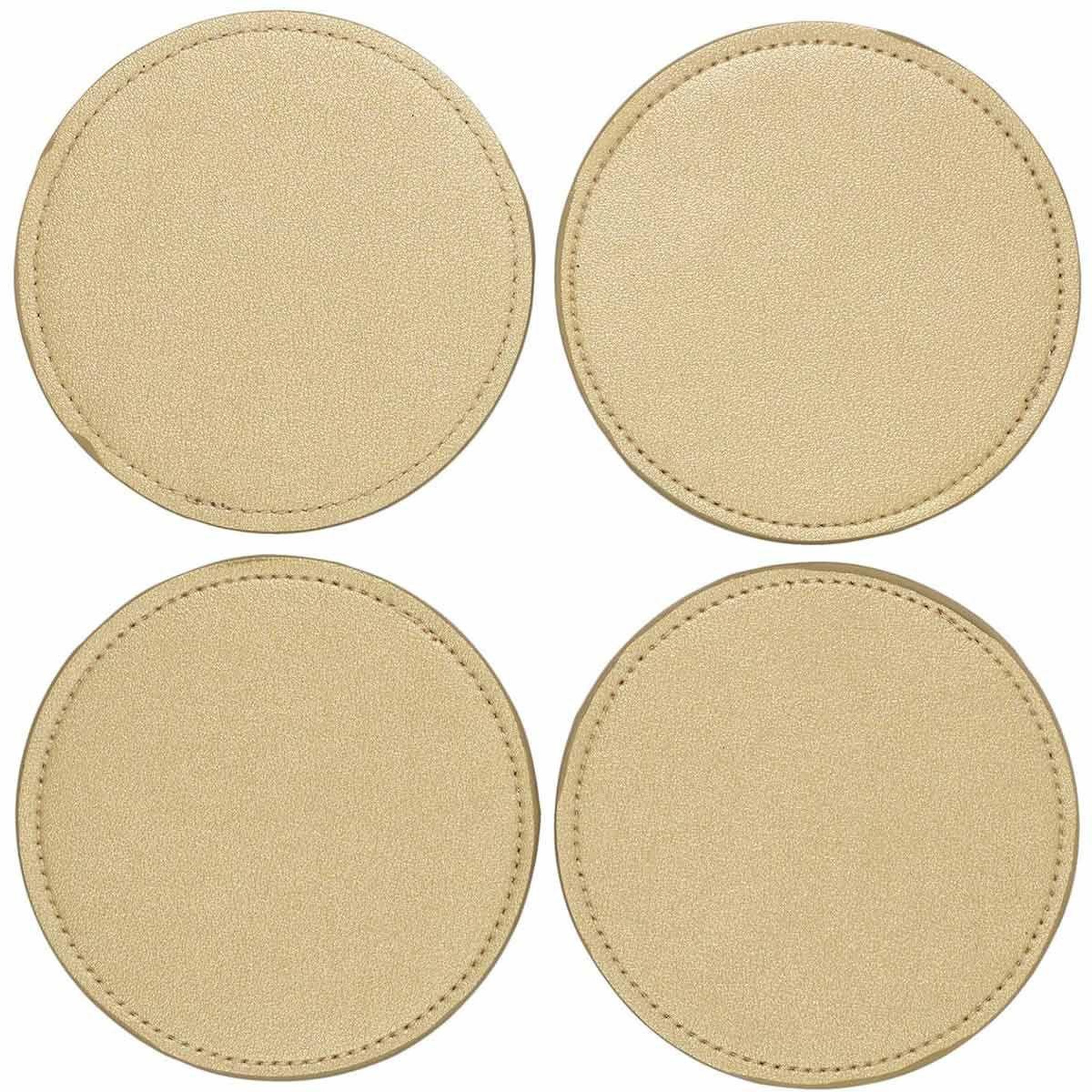 Voir la diapositive 1 : The Home Deco Factory Lot de 4 dessous de verre design  lilo  10cm or