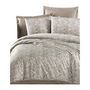 Voir la diapositive 4 : GENERIQUE Parure de lit - 1 housse de couette 220 x 240 cm + 2 taies d'oreiller 60 x 60 cm - Satiné 100% coton - Cappuccino