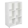 Voir la diapositive 1 : Paris Prix Étagère 6 Cases  Jake  110cm Blanc