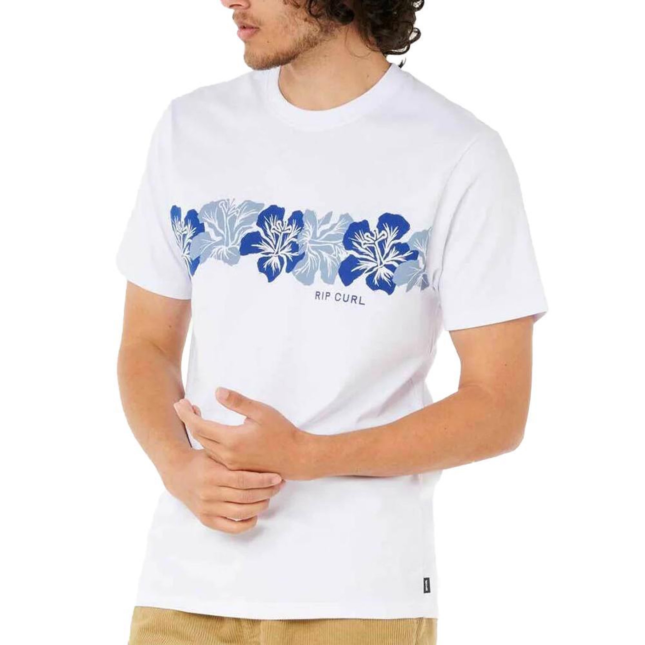 Voir la diapositive 1 : Rip Curl T-Shirt Blanc Homme Rip Curl Hibiscus