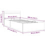 Voir la diapositive 6 : VIDAXL Cadre de lit a rangement hydraulique et LED similicuir 90x200cm