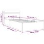 Voir la diapositive 6 : VIDAXL Cadre de lit a rangement hydraulique et LED similicuir 90x200cm
