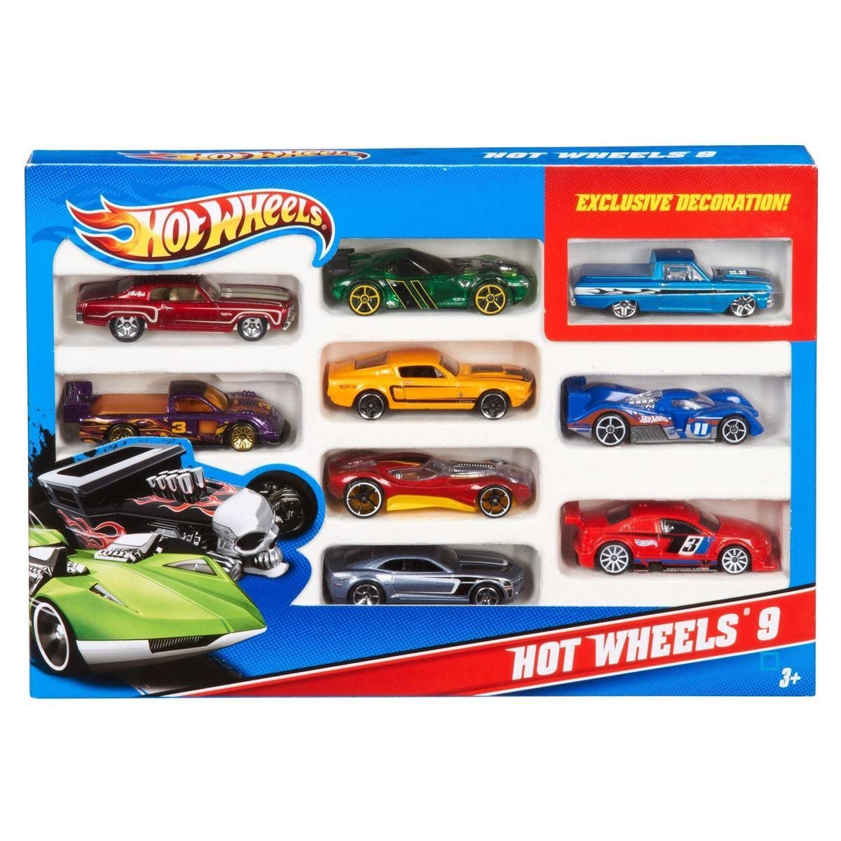 MATTEL Coffret 10 Voitures Hot Wheels