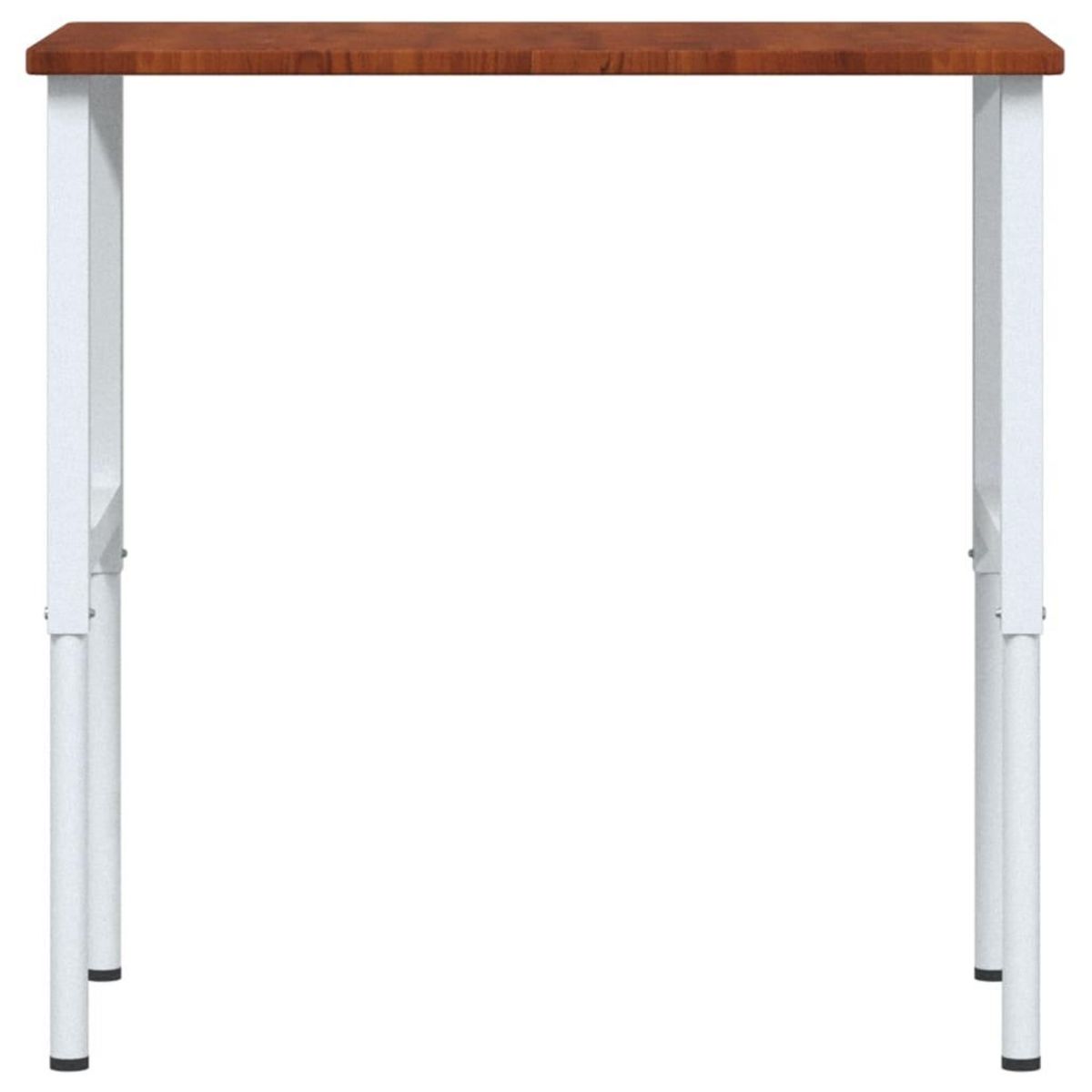 VIDAXL Etabli marron fonce bois de chene massif rectangulaire