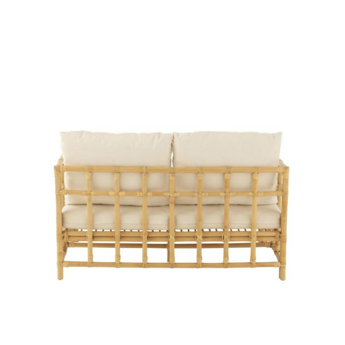 Paris Prix Canapé 2 Places Rotin & Coussin  Elise  127cm Naturel