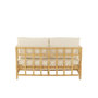 Voir la diapositive 4 : Paris Prix Canapé 2 Places Rotin & Coussin  Elise  127cm Naturel