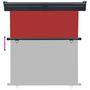 Voir la diapositive 5 : VIDAXL Auvent lateral de balcon 175x250 cm Rouge
