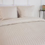 Voir la diapositive 2 : Home collection Parure housse de couette 100% satin de microfibre, albatre