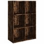Voir la diapositive 2 : VIDAXL Bibliotheque/Buffet Chene fume 66x30x98 cm Bois d'ingenierie
