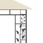 Voir la diapositive 5 : VIDAXL Belvedere avec moustiquaire 3x3x2,73 m Creme 180 g/m^2
