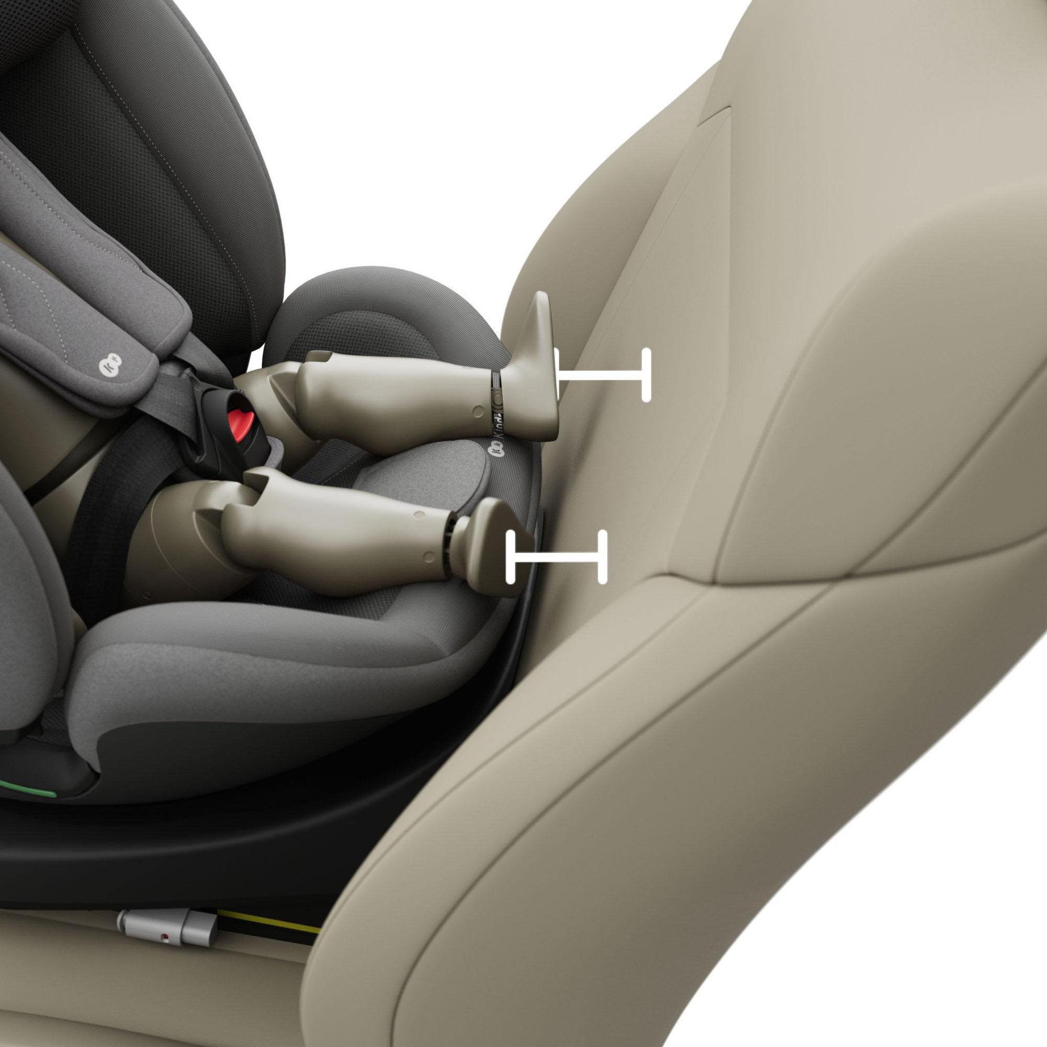 Voir la diapositive 5 : KINDERKRAFT Base isofix pivotante 360° pour siège auto