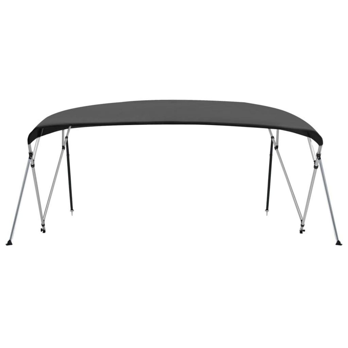 VIDAXL Auvent bimini a 4 arceaux Anthracite 243x(230-244)x137 cm