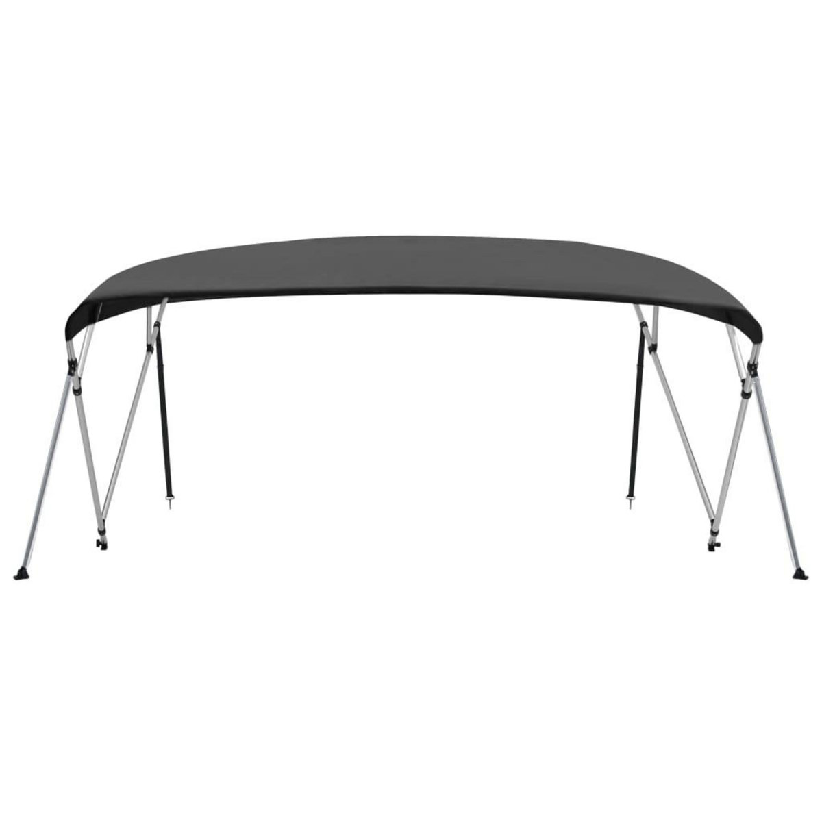 VIDAXL Auvent bimini a 4 arceaux Anthracite 243x(230-244)x137 cm