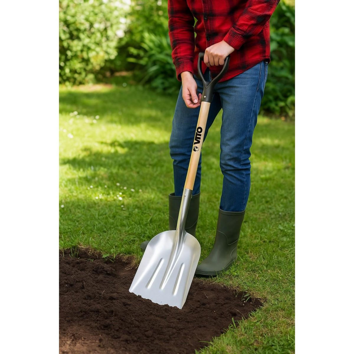 VITO Pelle à neige Aluminium 101 cm Poignée en Y  Légère Robuste VITO