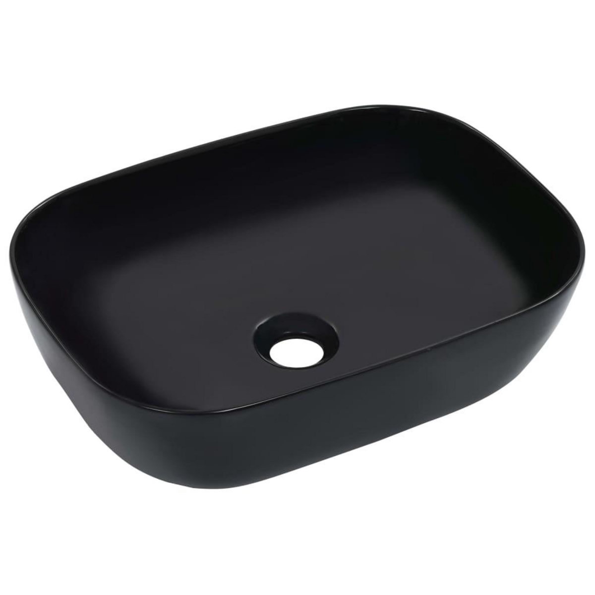 VIDAXL Lavabo 45,5x32x13 cm Ceramique Noir