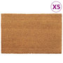 Voir la diapositive 1 : VIDAXL Tapis de porte 5 pcs naturel 40x60 cm fibre de coco touffete