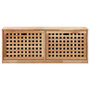 Voir la diapositive 3 : VIDAXL Banc de rangement de chaussures 94x20x38cm Bois massif de noyer